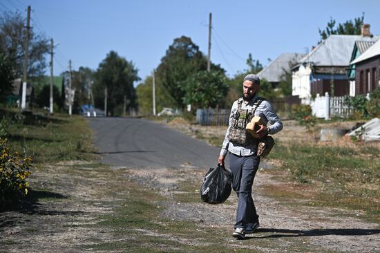 Доставка гумпомощи в село Большое Солдатское Курской области