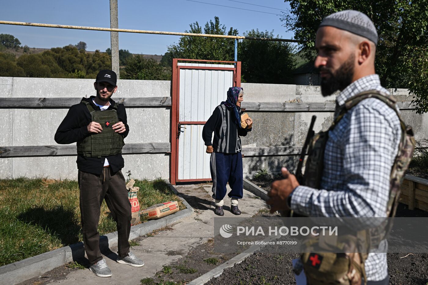 Доставка гумпомощи в село Большое Солдатское Курской области