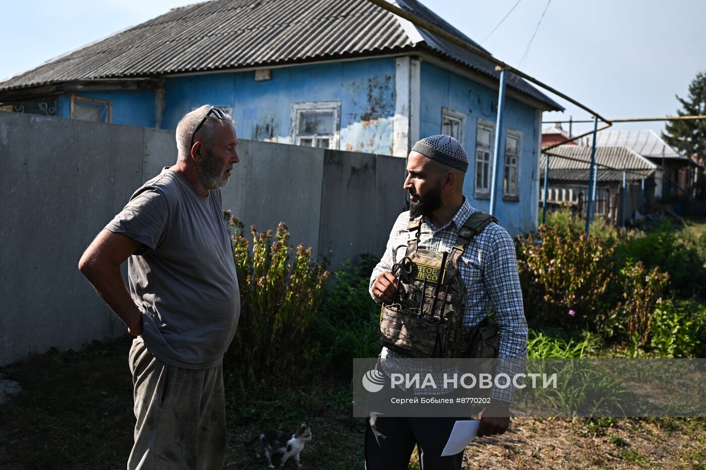 Доставка гумпомощи в село Большое Солдатское Курской области