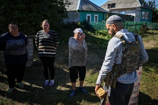 Доставка гумпомощи в село Большое Солдатское Курской области