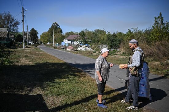 Доставка гумпомощи в село Большое Солдатское Курской области