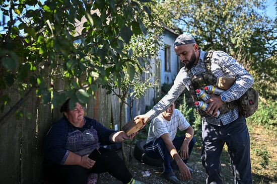 Доставка гумпомощи в село Большое Солдатское Курской области