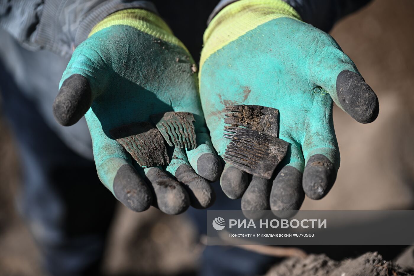 Эксгумация останков мирных жителей, убитых немецкими солдатами в 1941 году