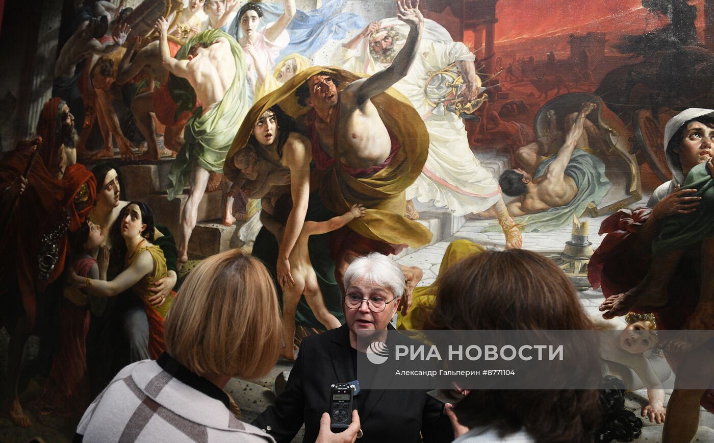 Картина К. Брюллова "Последний день Помпеи" после реставрации