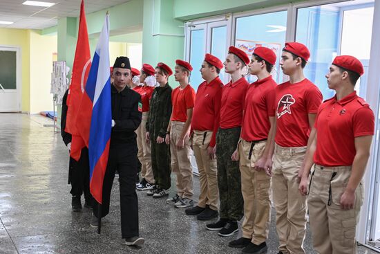 Посвящение в юнармейцы в Запорожской области