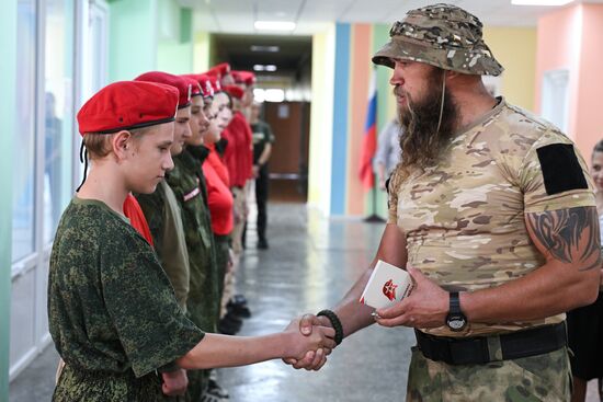Посвящение в юнармейцы в Запорожской области