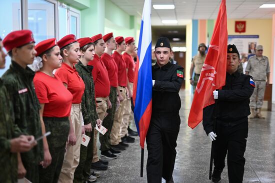 Посвящение в юнармейцы в Запорожской области