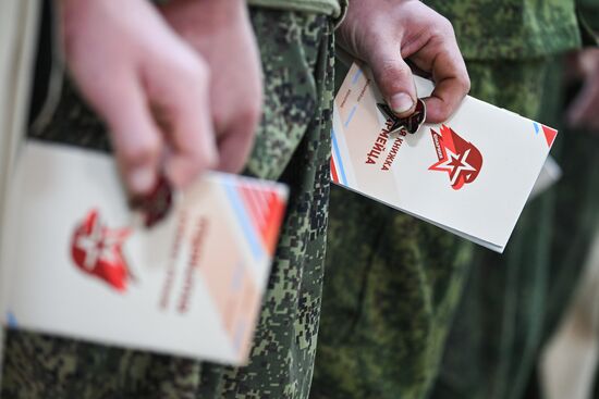 Посвящение в юнармейцы в Запорожской области