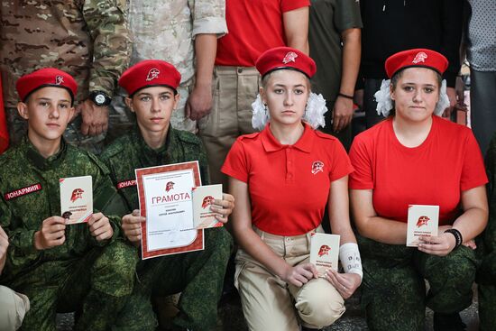 Посвящение в юнармейцы в Запорожской области