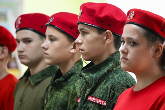 Посвящение в юнармейцы в Запорожской области