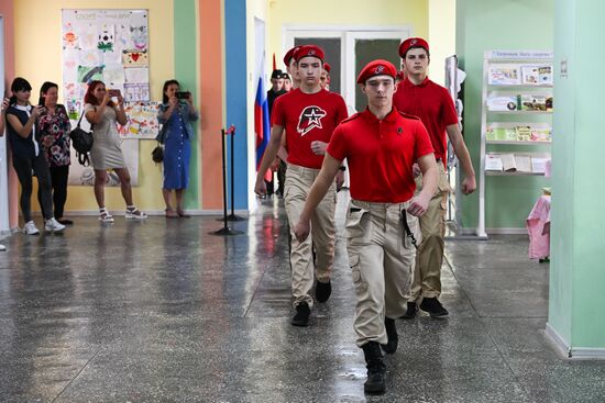 Посвящение в юнармейцы в Запорожской области