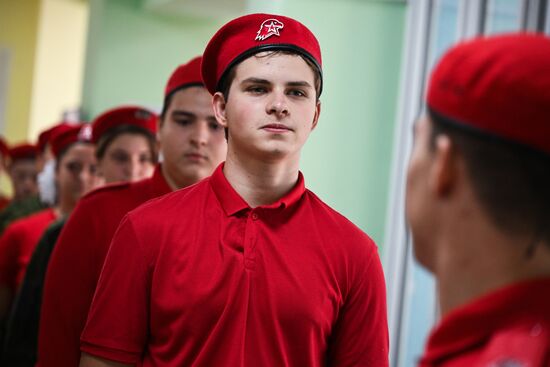 Посвящение в юнармейцы в Запорожской области