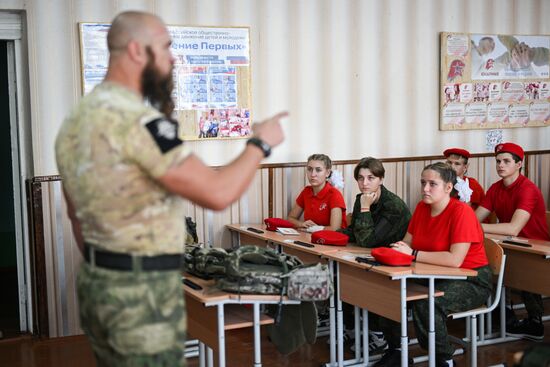 Посвящение в юнармейцы в Запорожской области