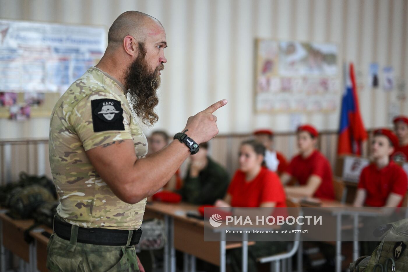 Посвящение в юнармейцы в Запорожской области