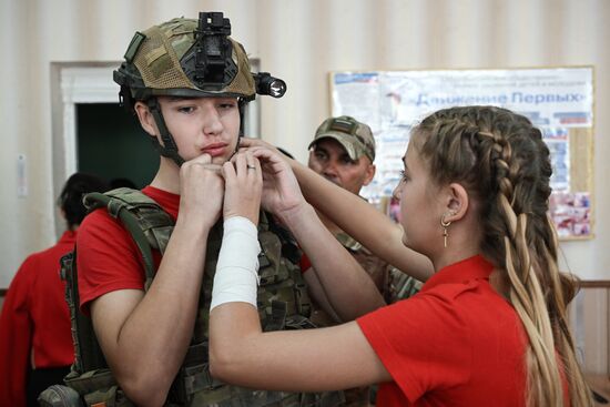 Посвящение в юнармейцы в Запорожской области