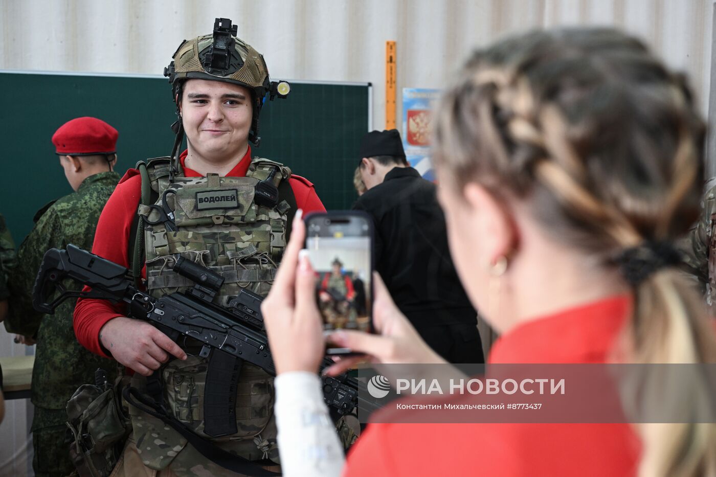 Посвящение в юнармейцы в Запорожской области