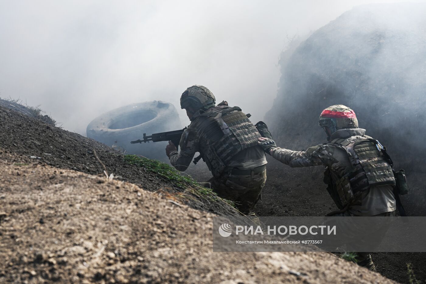 Штурмовые подразделения ВС РФ на Запорожском направлении отрабатывают штурм опорных пунктов и позиций противника