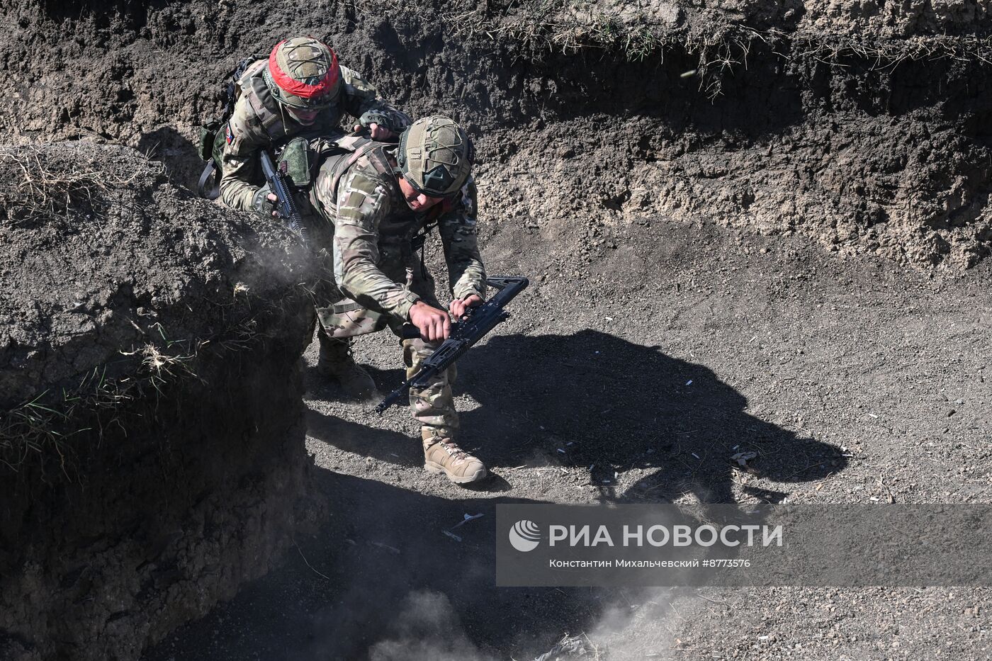 Штурмовые подразделения ВС РФ на Запорожском направлении отрабатывают штурм опорных пунктов и позиций противника