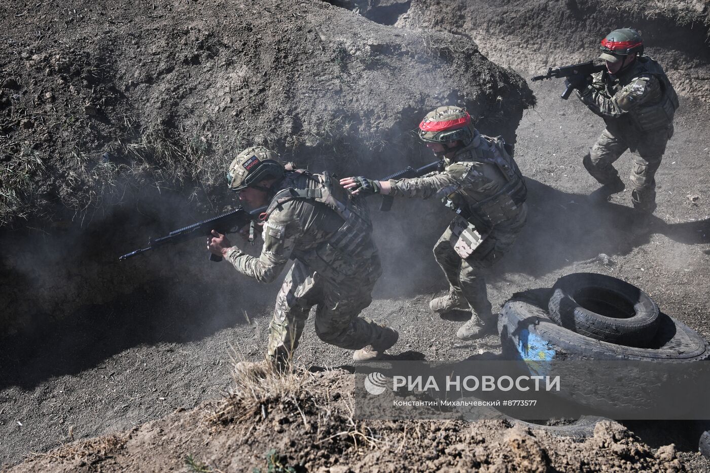 Штурмовые подразделения ВС РФ на Запорожском направлении отрабатывают штурм опорных пунктов и позиций противника