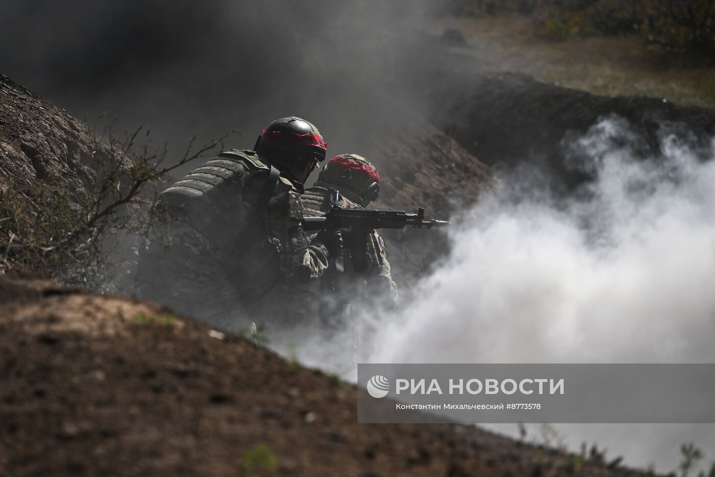 Штурмовые подразделения ВС РФ на Запорожском направлении отрабатывают штурм опорных пунктов и позиций противника