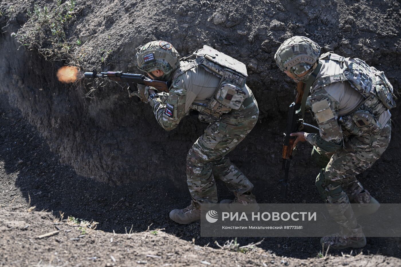 Штурмовые подразделения ВС РФ на Запорожском направлении отрабатывают штурм опорных пунктов и позиций противника