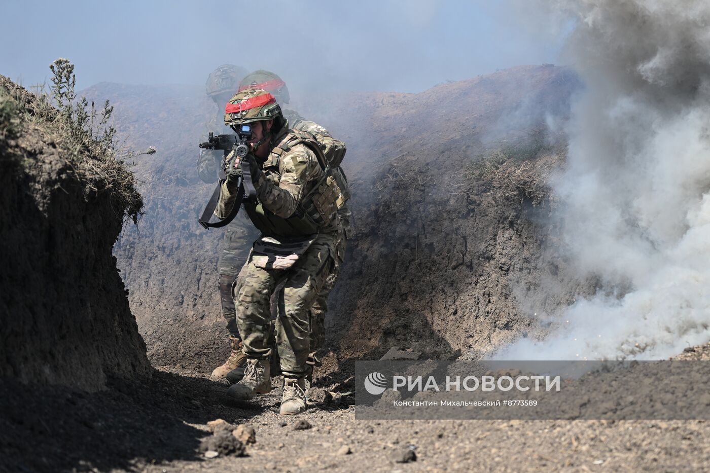 Штурмовые подразделения ВС РФ на Запорожском направлении отрабатывают штурм опорных пунктов и позиций противника