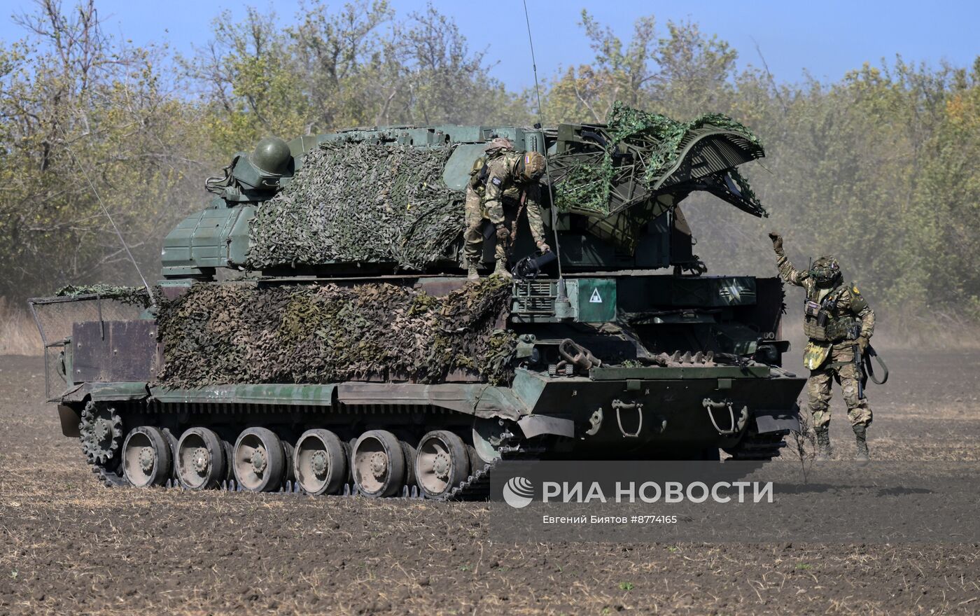 Боевое дежурство ЗРК "Тор" ЦВО на Авдеевском направлении в ДНР