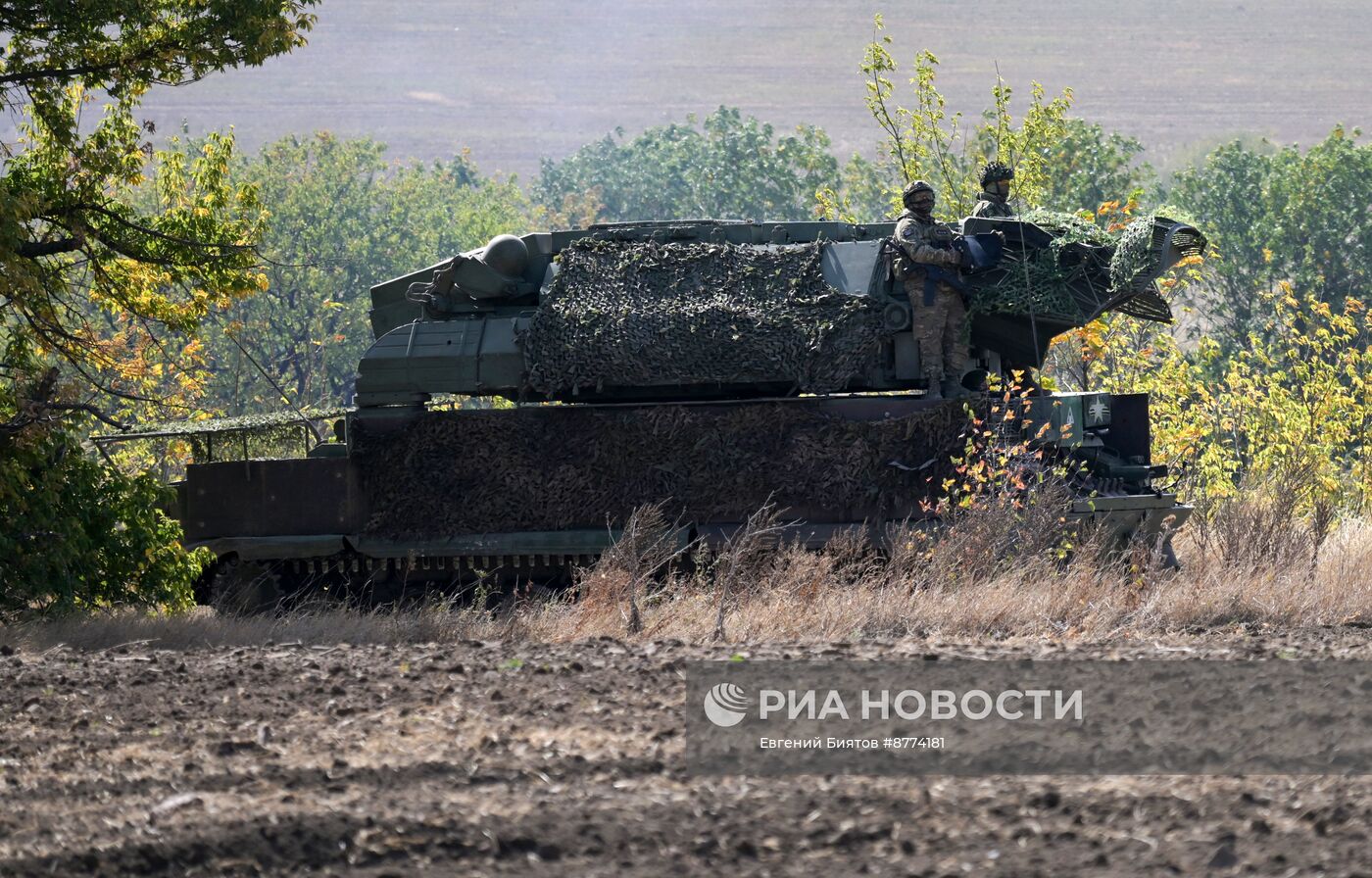 Боевое дежурство ЗРК "Тор" ЦВО на Авдеевском направлении в ДНР