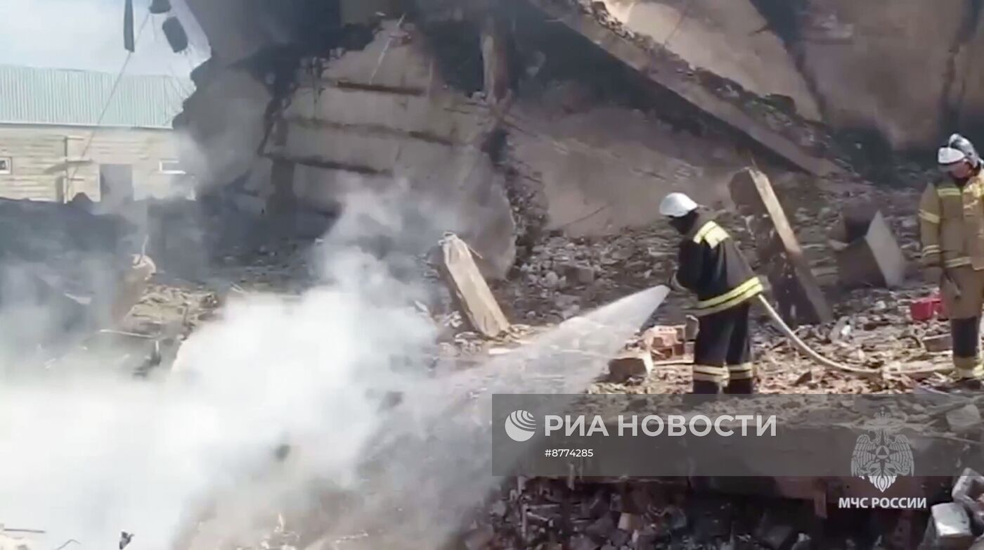 Взрыв на АЗС в Дагестане