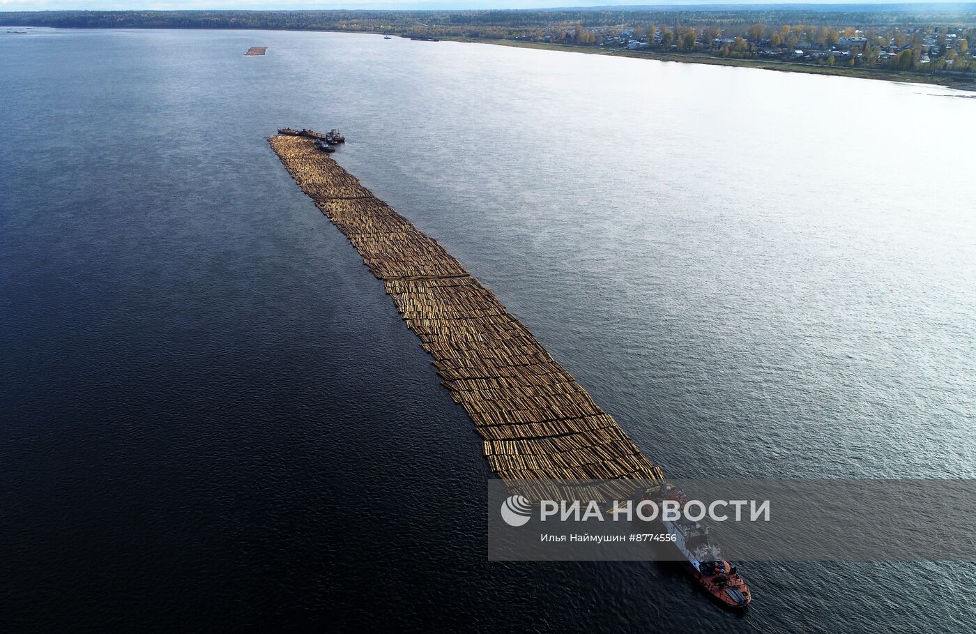 Сборка плота для сплава по Ангаре и Енисею