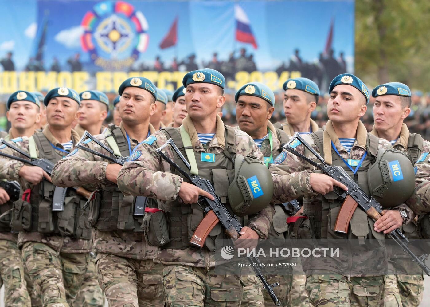 Открытие активной фазы учений ОДКБ "Нерушимое братство 2024" в Казахстане