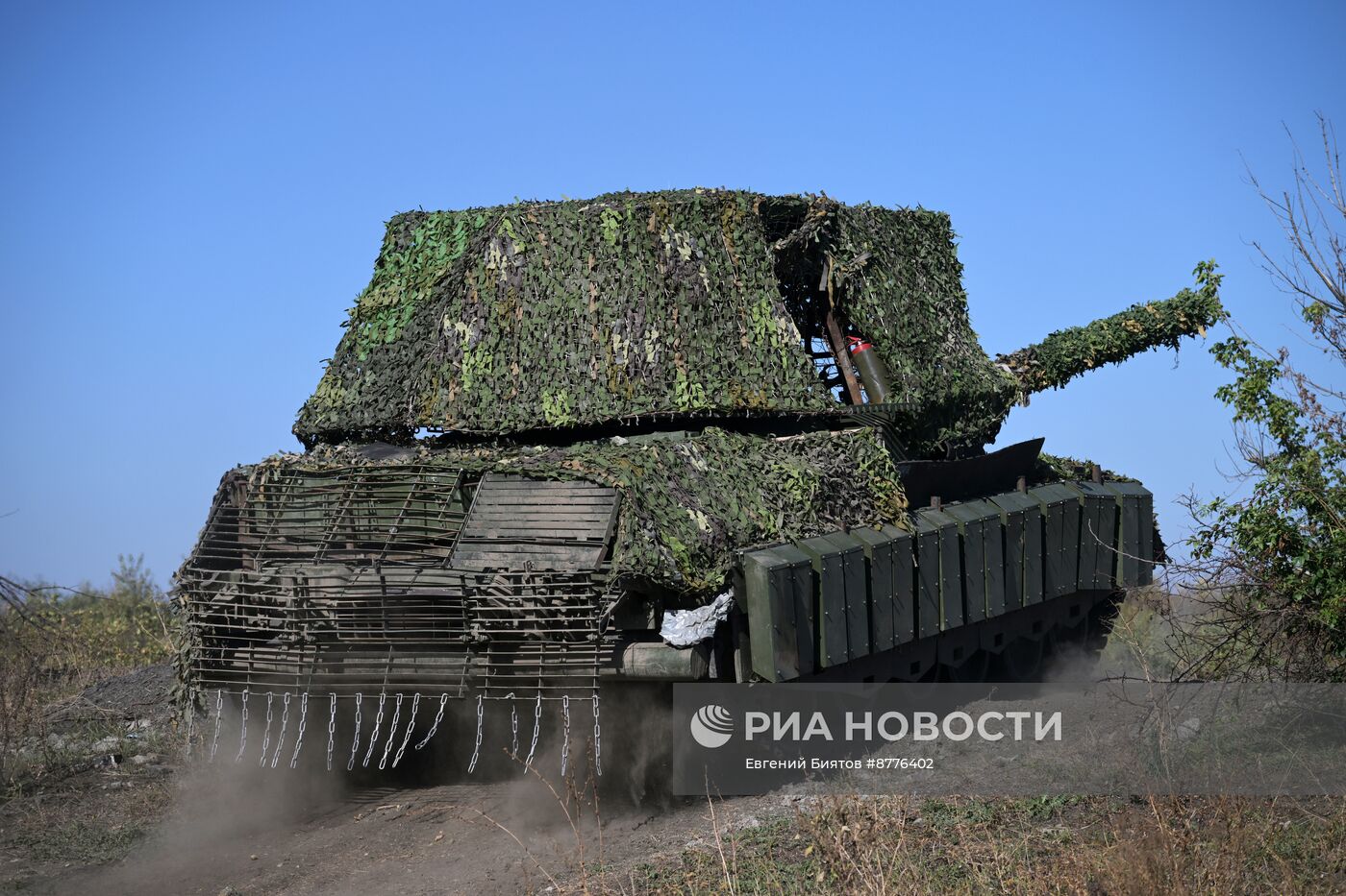 Боевая работа танкистов ЦВО на Авдеевском направлении в ДНР