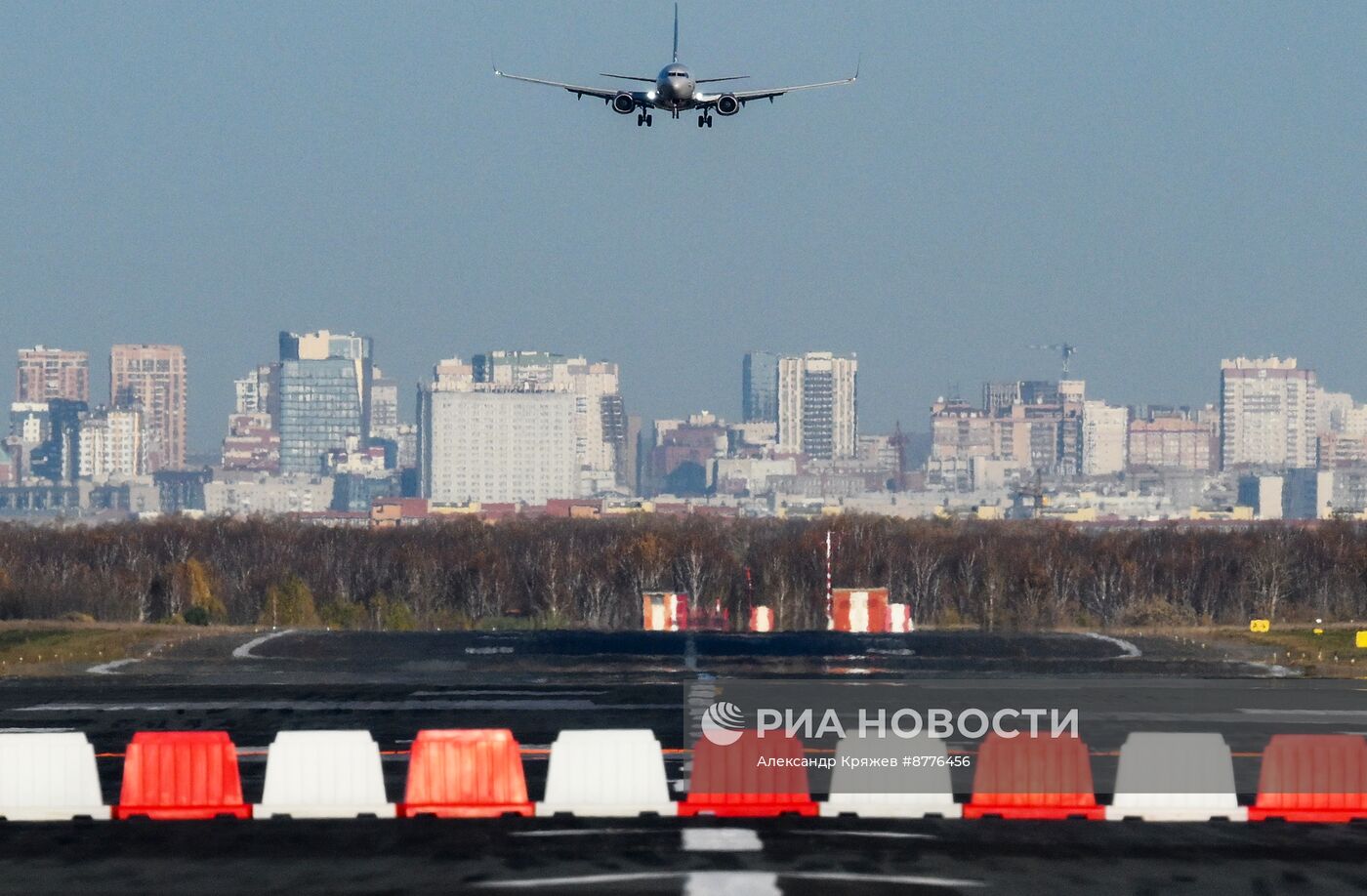 Строительство рулежной дорожки в аэропорту "Толмачево" в Новосибирске