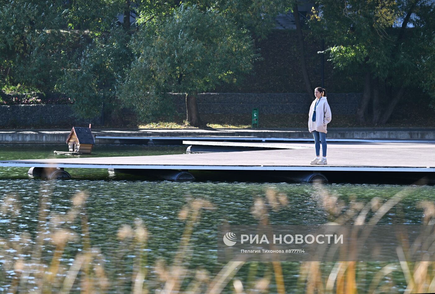 Теплая погода в Москве 