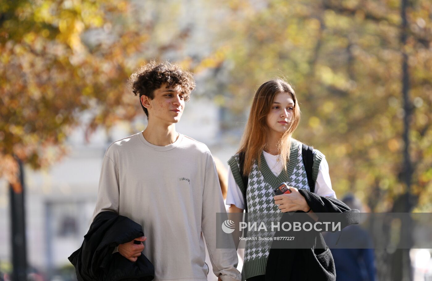 Теплая погода в Москве