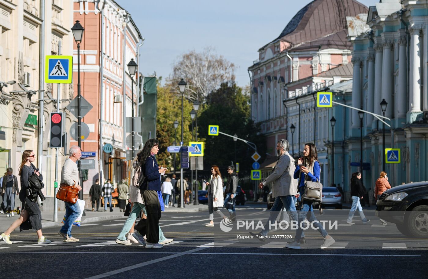 Теплая погода в Москве