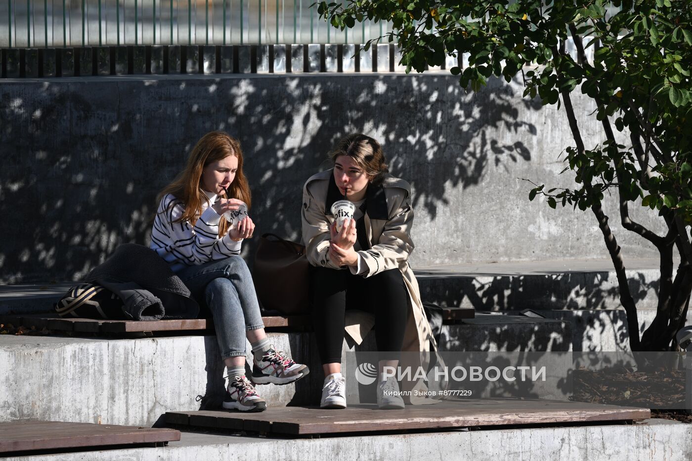 Теплая погода в Москве