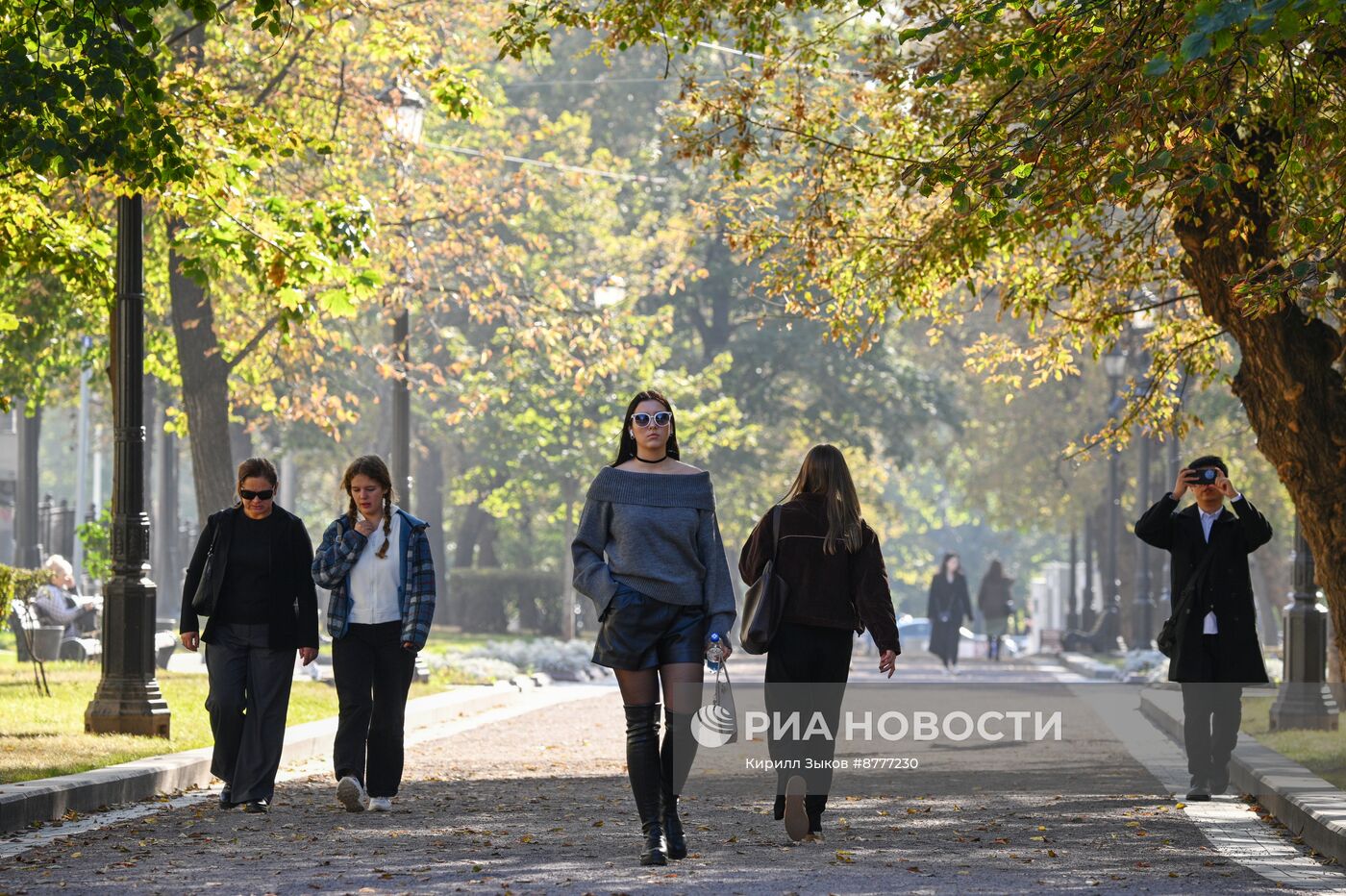 Теплая погода в Москве