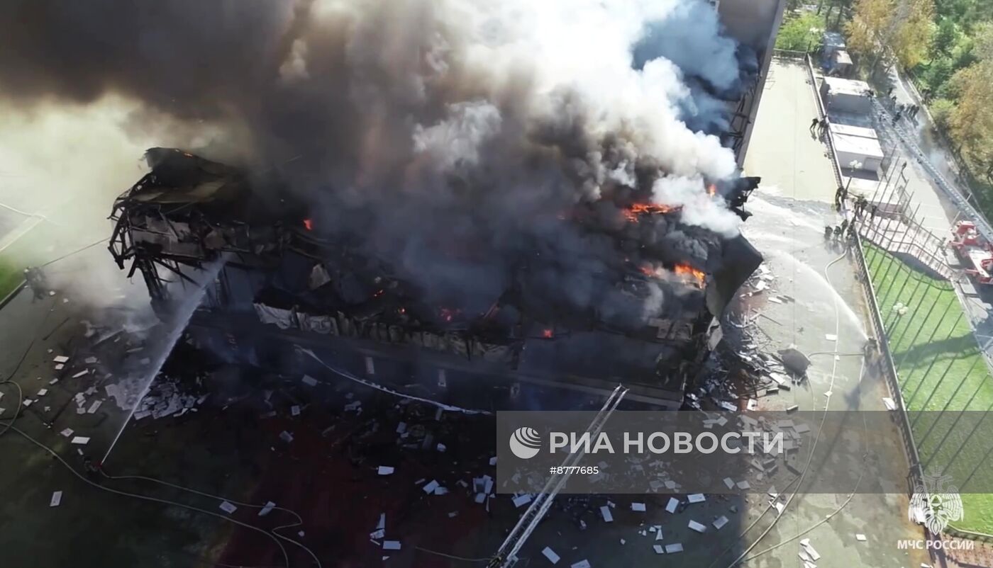 В Хабаровске сгорел музыкальный театр