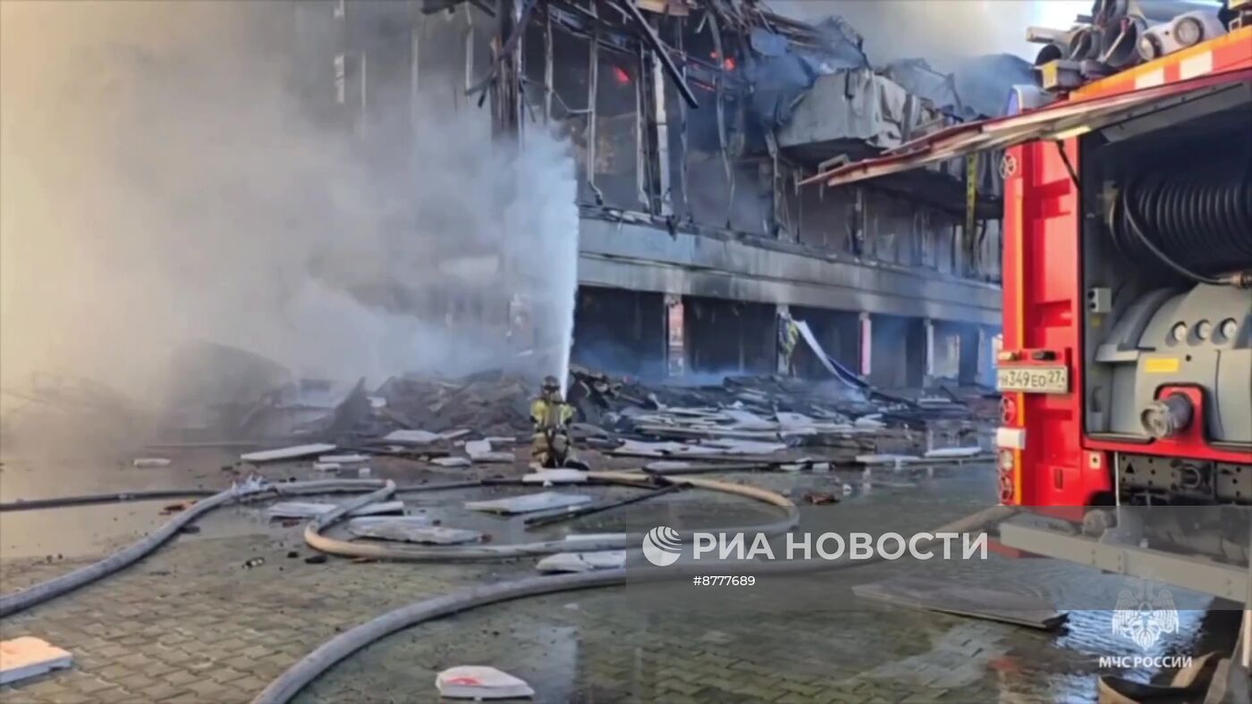 В Хабаровске сгорел музыкальный театр