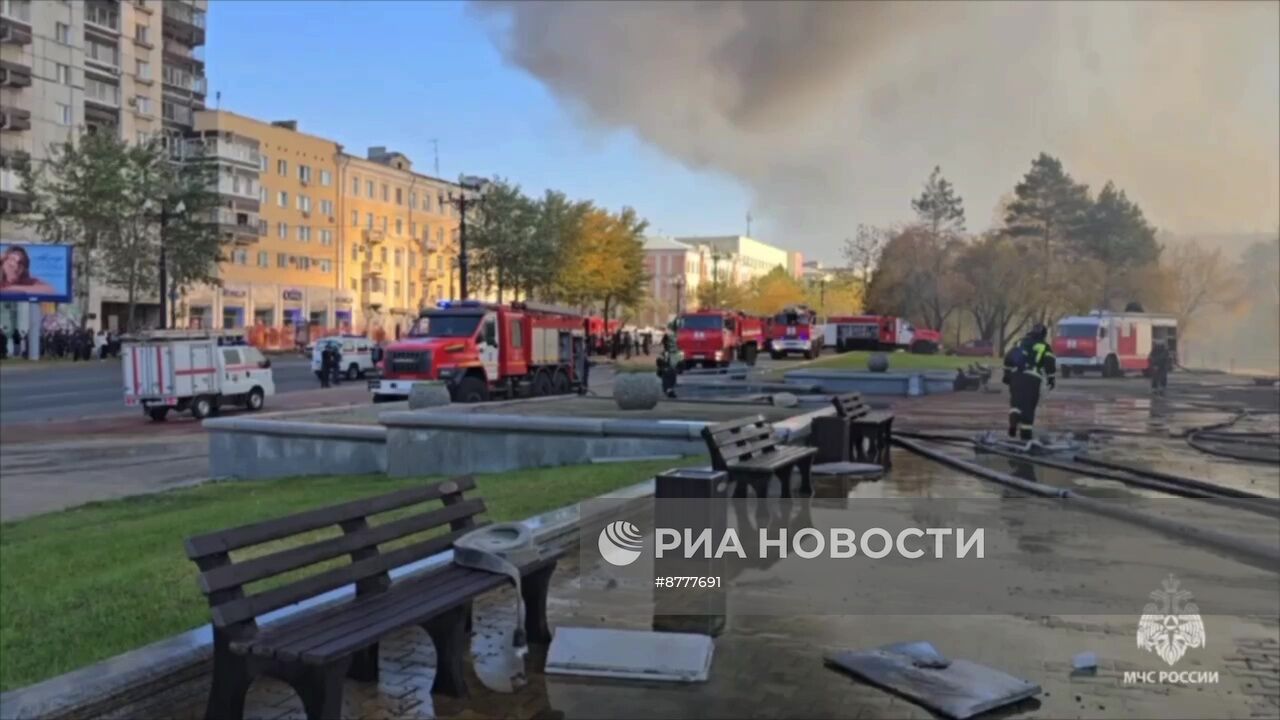 В Хабаровске сгорел музыкальный театр 