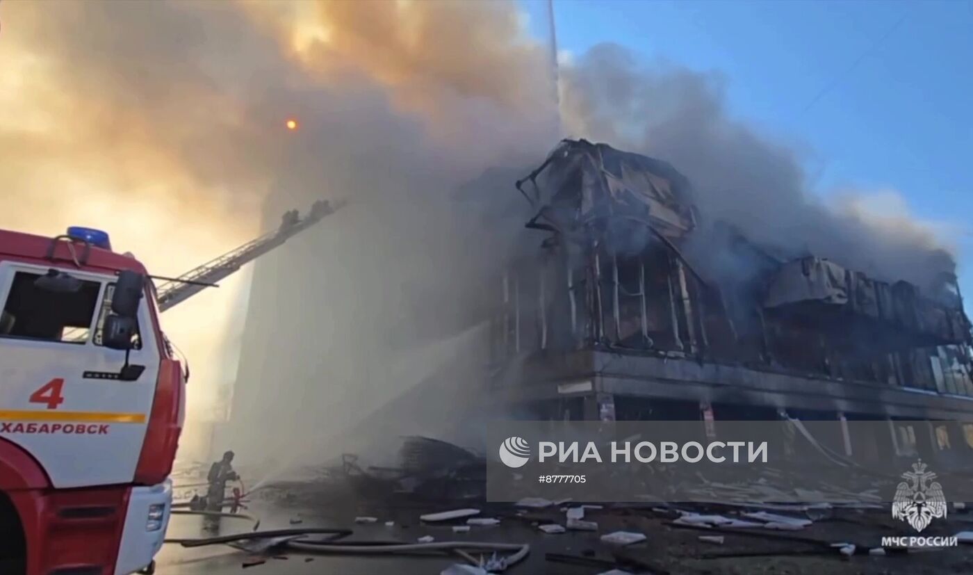 В Хабаровске сгорел музыкальный театр