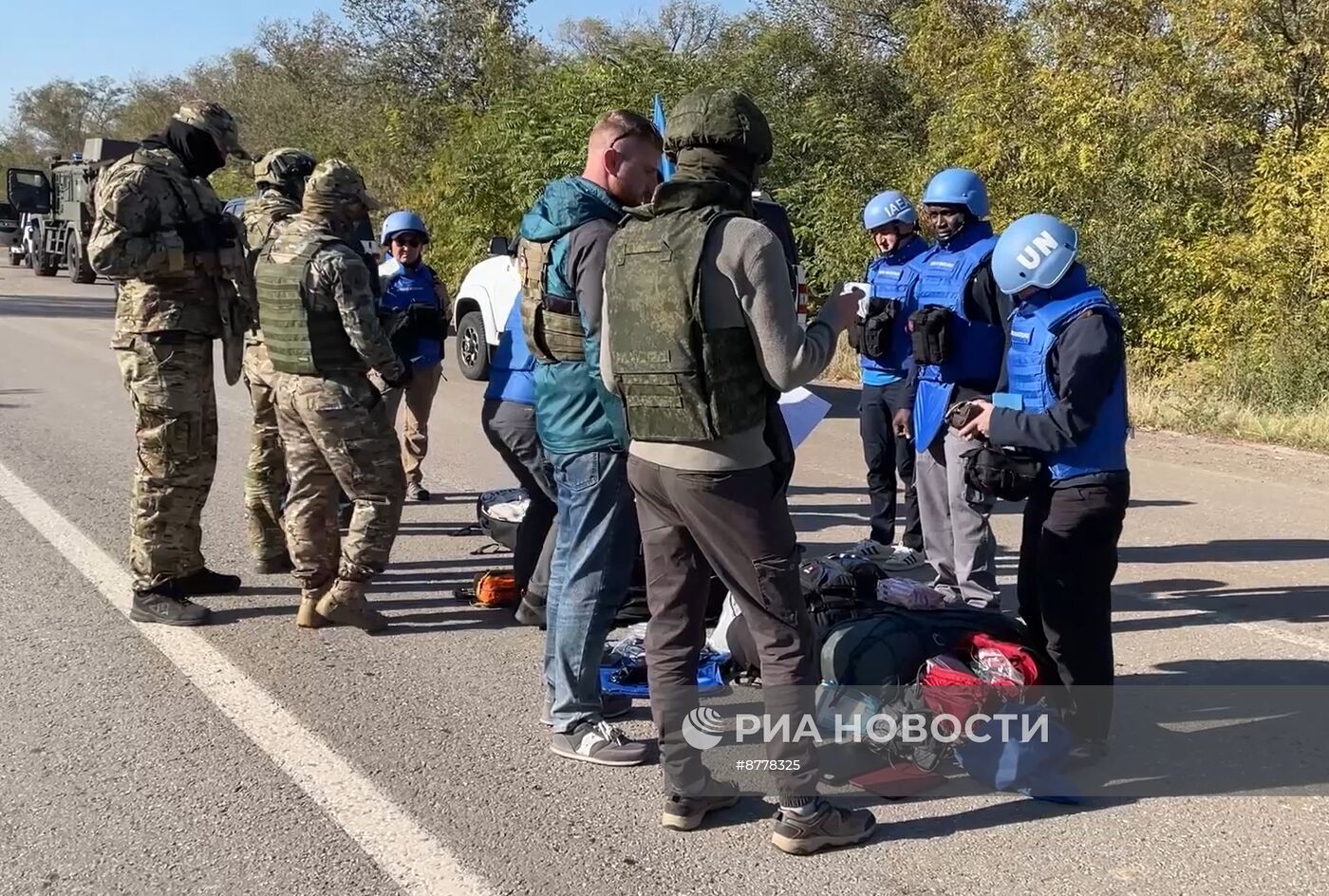 ВС РФ обеспечили безопасное проведение ротации наблюдателей миссии МАГАТЭ на ЗАЭС