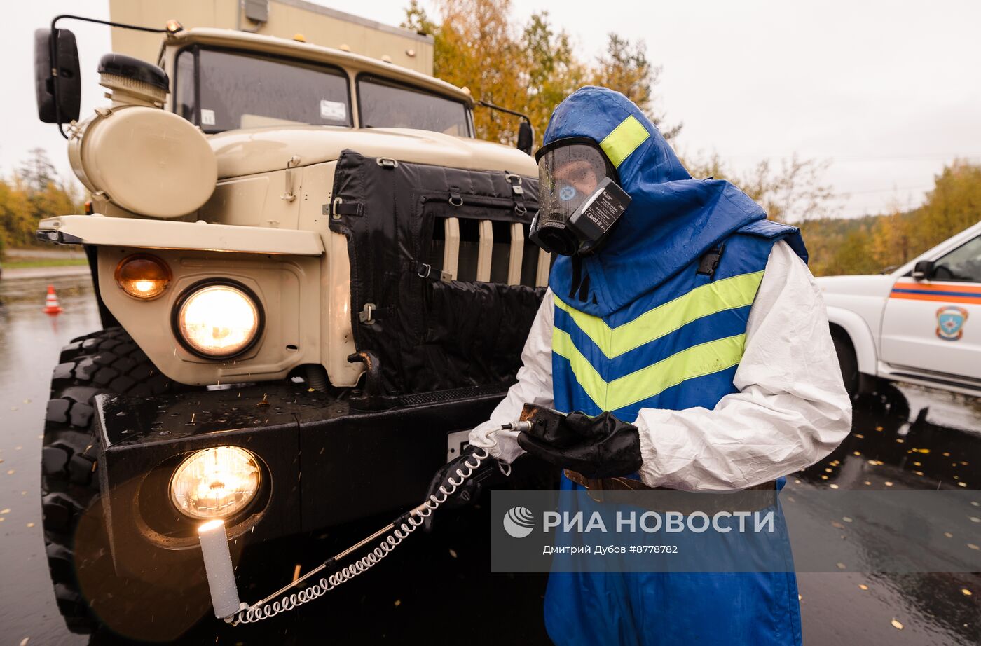 Учения по ликвидации радиационной аварии на Кольской АЭС