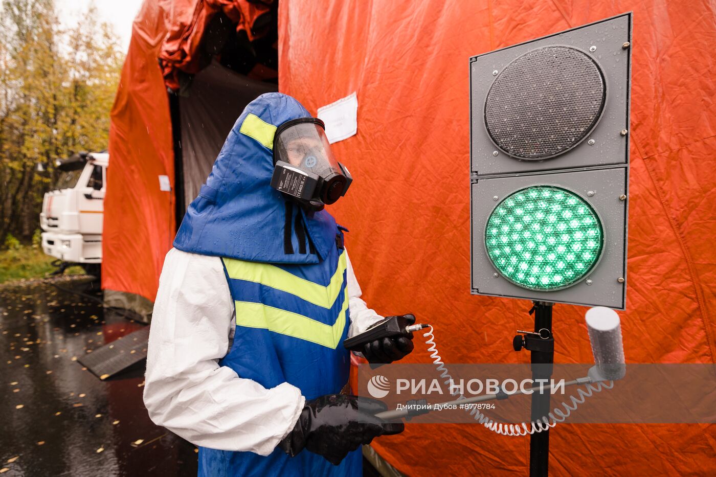 Учения по ликвидации радиационной аварии на Кольской АЭС