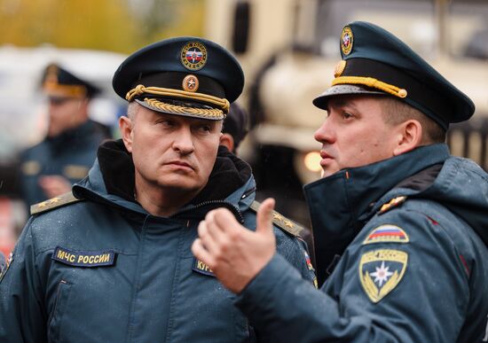 Учения по ликвидации радиационной аварии на Кольской АЭС