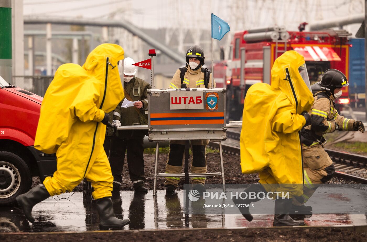 Учения по ликвидации радиационной аварии на Кольской АЭС