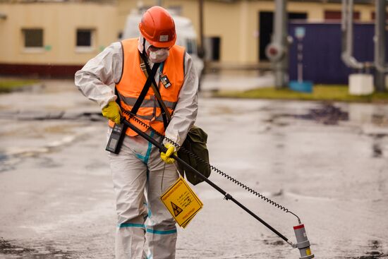 Учения по ликвидации радиационной аварии на Кольской АЭС