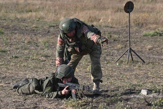 Подготовка штурмовых групп ЮВО перед отправкой в зону спецоперации