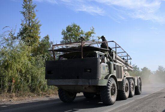 Боевая работа РСЗО "Ураган" ЦВО на Авдеевском направлении